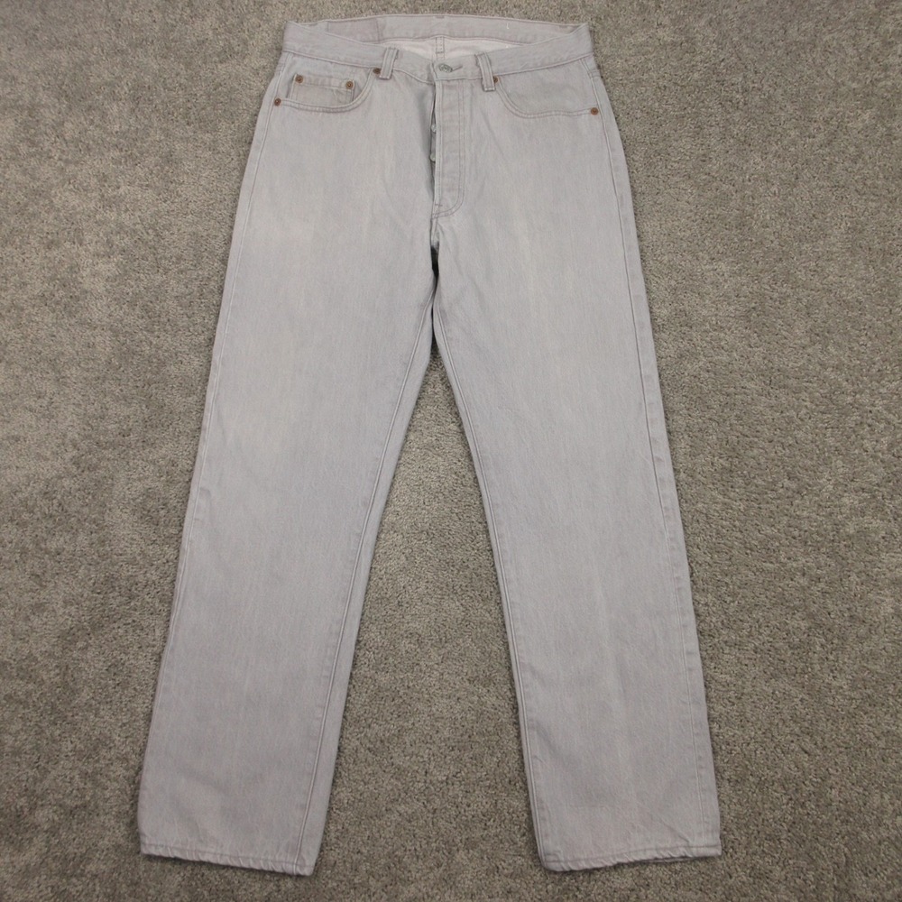 Vintage Levis Jeans Mens 32x29 (Tag 34x30) 501 Button Fly Made In USA Denim Pant